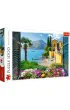 Puzzle 1000 el. Widok na jezioro Como Trefl