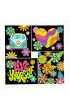 Diamond Dotz Haft diamentowy - Adults Flocked Neon Peace&Love 4pack