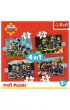 Puzzle 4w1 Przygody stra�aka Sama Trefl