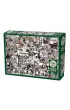 Puzzle 1000 el. Czarno-bia�e zwierz�ta Cobble Hill
