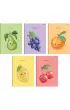 Top-2000 Zeszyt A5 Fruits kratka, 70g 32 kartki