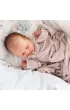 LullaLove Kocyk bambusowy - motylek, pudrowy r