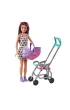 Barbie Opiekunka Lalka Skipper W�zek + bobas Zestaw GXT34 Mattel
