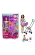 Barbie Opiekunka Lalka Skipper W�zek + bobas Zestaw GXT34 Mattel