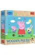 Puzzle drewniane 24 el. Poznaj urocz� Pepp� Trefl
