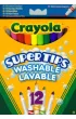 Crayola Flamastry Supertips Pastel 7509 12 szt.