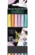 Faber-Castell Pisaki p�dzelkowe Black Edition Pastel 6 szt.