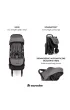 Easywalker Jackey Kompaktowy, samosk�adaj�cy si� w�zek spacerowy z torb� transportow� Marble Grey