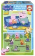 Puzzle drewniane 2x25 �winka Peppa 113784 Educa