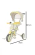 Rowerek tr�jko�owy TRIKE FIX V4 ��to-szary z daszkiem