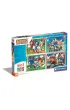 Puzzle 4w1 - SuperColor. Sonic (12+16+20+24 el.) Clementoni