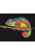 Brushme Malowanie po numerach - T�czowy Kameleon 40x50cm