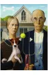 Puzzle 500 el. American Gothic: Psia Edycja Trefl