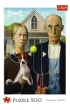 Puzzle 500 el. American Gothic: Psia Edycja Trefl
