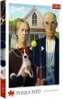 Puzzle 500 el. American Gothic: Psia Edycja Trefl