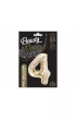 Godan Balon foliowy B&C cyfra 4 szampa�ski 85cm