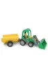 Farmer traktor �adowarka z przyczep� Wader