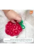 RazBaby Pop it gryzak silikonowy Soczysta Malina zabawka sensoryczna dla niemowl�t