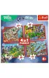 Puzzle 4w1 - Podr�e Treflik�w (35+48+54+70 el.)