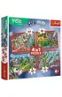 Puzzle 4w1 - Podr�e Treflik�w (35+48+54+70 el.)