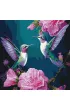 Ideyka Malowanie po numerach - Wr�kowe ptaki z metallic farbami 40x40cm