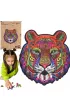 Puzzle drewniane eko 126 el. Majestatyczny tygrys A3 Maksik