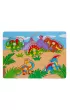 Puzzle Uk�adanka drewniana Dinozaury uchwyty Smily Play