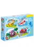 Puzzle 4w1 - Baby Pojazdy (4+5+6+7 el.) Multigra