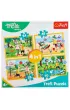 Puzzle 4w1 - Trefliki na wakacjach (35+48+54+70 el.)