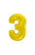 Godan Balon cyfra 3 z�oty 85cm