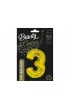 Godan Balon cyfra 3 z�oty 85cm