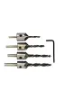 Silver Wiert�a do drewna z pog��biaczem 3-6mm 5 szt.