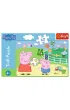 Puzzle 60 el. Zabawy w gronie przyjaci� �winka Peppa Trefl