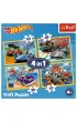Puzzle 4w1 - Pojazdy Hot Wheels (35+48+54+70 el.) Trefl