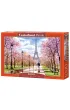 Puzzle 1000 el. Romantyczny spacer w Pary�u Castorland