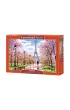 Puzzle 1000 el. Romantyczny spacer w Pary�u Castorland