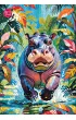 Puzzle 500 el. Happy Hippo CherryPazzi
