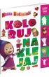 Masza i Nied�wied�. Koloruj i naklejaj