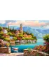 Puzzle 2000 el. Village Clock Tower Castorland