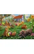 Puzzle 200 el. XXL Zwierzaki w ogrodzie Ravensburger