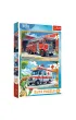 Puzzle 2x24 el. W�z stra�acki i karetka Trefl