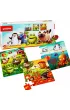 Puzzle 3w1 50 el. Puzzlika. �wiat zwierz�tek Cubika