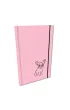 Bee-bee Notes A5 g�adki z gumk� Soft Touch lakier UV buldog r� pastel