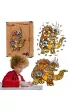 Puzzle drewniane eko 130 el. Triceratops A3 Maksik