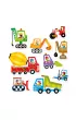 Puzzle progresywne 33 el. Pojazdy na budowie Bright Junior Media