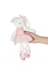 Maskotka pluszowa pluszak przytulanka kr�lik zaj�czek w r�owej sukience 42cm