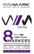 Rawmark Markery kredowe pastelowe 8 szt.