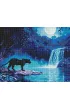 Ideyka Diamentowa mozaika - Nocny drapie�nik 40x50cm