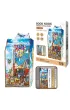 Puzzle Ksi��kowy zak�tek lataj�cy domek Askato