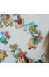Puzzle drewniane 24 el. Poznaj Rodzin� Treflik�w
